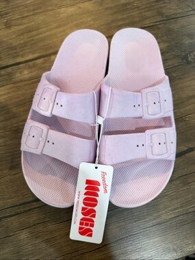Freedom Moses Double-Buckle Slide Sandals